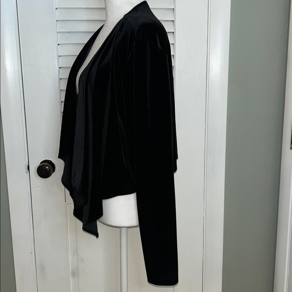 Tommy Hilfiger Velvet Open Cardigan Size Large - Picture 5 of 8